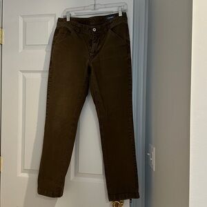 Bonobos Olive Green Brushed Cotton Pants